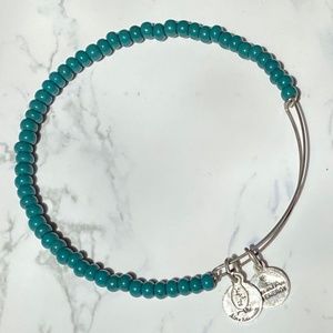 Alex and Ani Teal Beaded Bangle